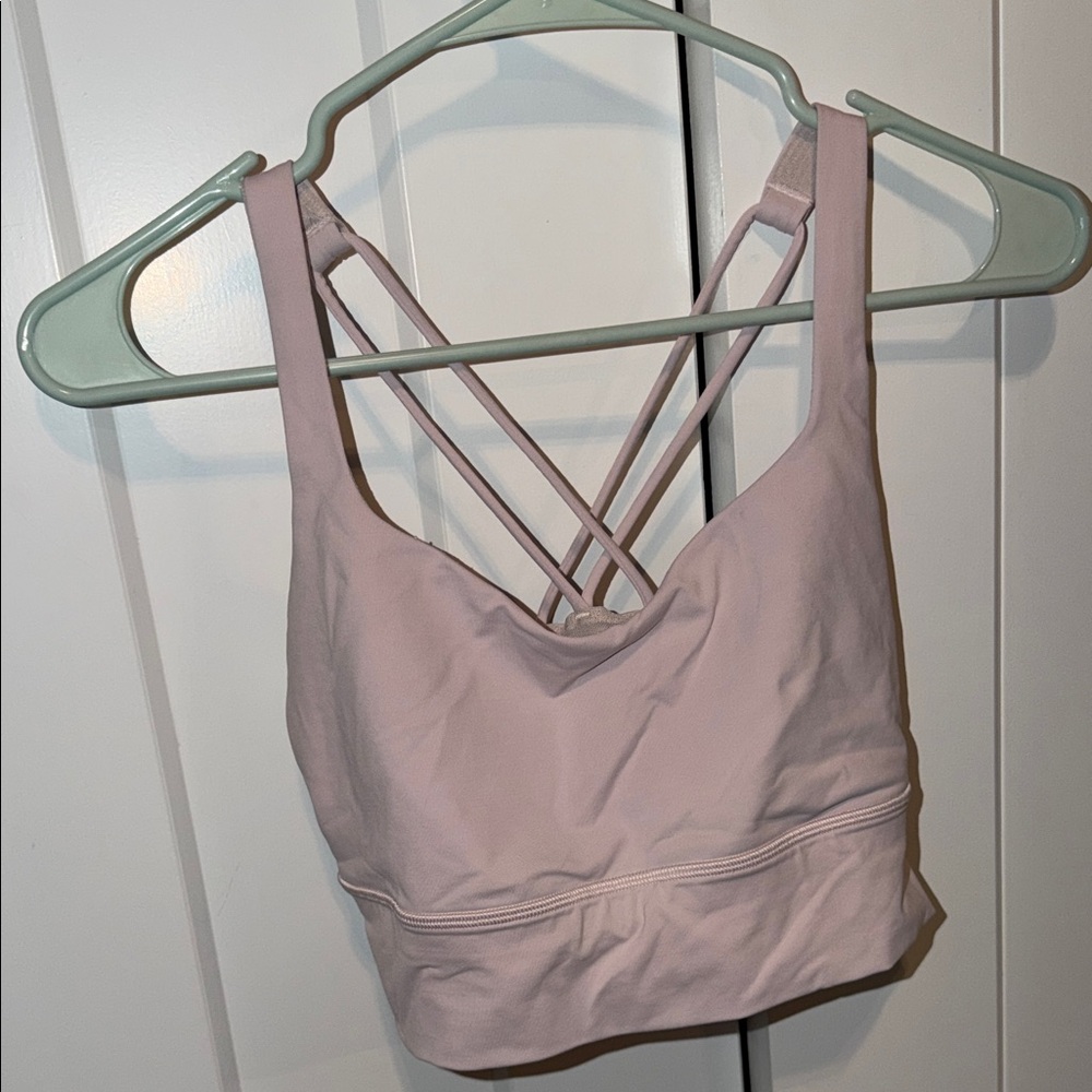 lululemon athletica Light Pink Strappy Sports Bra